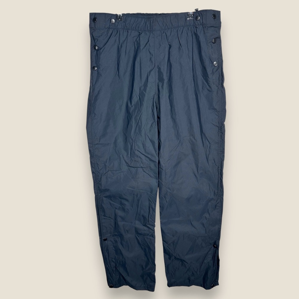 Bauer Waterproof Track Pants Snap Ankle Tracksuit Hockey Men Medium Black